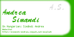 andrea simandi business card